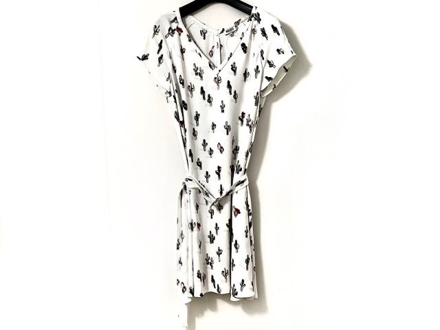 ケンゾー Kenzo ワンピース サイズ36 S レディース 美品 白 黒 マルチ Vネック 半袖 ひざ丈 中古 0429の通販はau Pay マーケット ブランディア Au Wowma 店