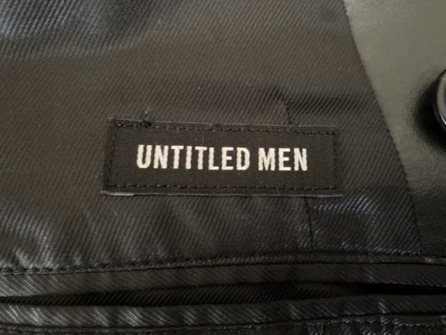 アンタイトルメン Untitled Men ブルゾン メンズ 美品 黒 フェイクレザー 中古 0509の通販はau Pay マーケット ブランディア Au Pay マーケット店