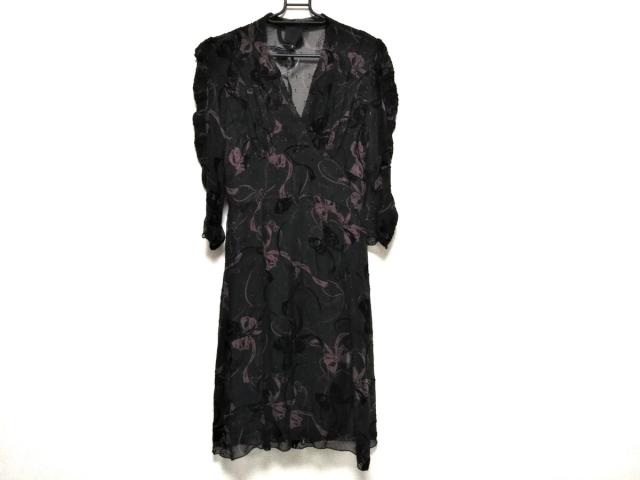 アナスイ Anna Sui ワンピース サイズ2 S レディース 美品 黒 ベージュ リボン インナー付き 中古 0510の通販はau Pay マーケット ブランディア Au Pay マーケット店