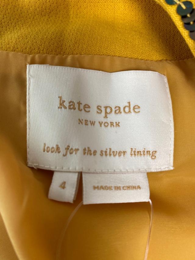 ケイトスペード Kate Spade ワンピース サイズ4 S レディース 美品 イエロー ビーズ スパンコール 中古 0530の通販はau Pay マーケット ブランディア Au Pay マーケット店