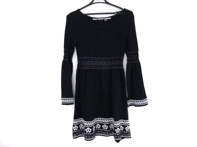 マリークワント Mary Quant ワンピース サイズm レディース 黒 白 ニット 花柄 中古 0526の通販はau Pay マーケット ブランディア Au Pay マーケット店