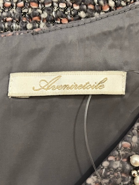 アベニールエトワール Aveniretoile ワンピース サイズ34 S レディース 美品 グレー マルチ ツイード ビジュー 中古 0515の通販はau Pay マーケット ブランディア Au Pay マーケット店