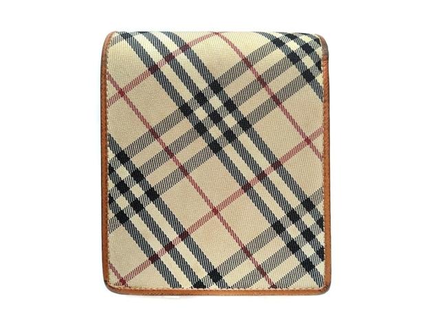 バーバリー Burberry 2つ折り財布 レディース ベージュ 黒 マルチ チェック柄 ナイロン レザー 中古 0519の通販はau Pay マーケット ブランディア Au Pay マーケット店