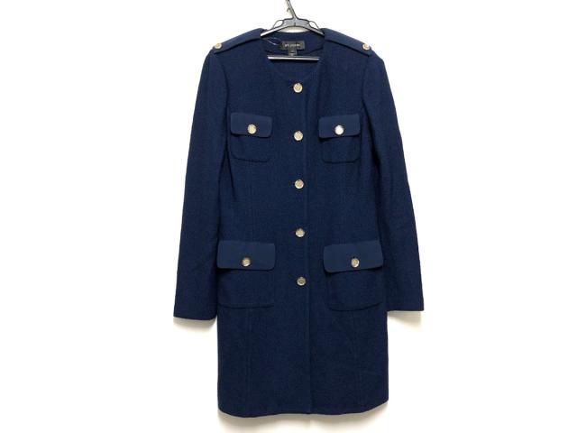 セントジョン St John コート サイズ4 Xl レディース 美品 ネイビー 長袖 肩パッド 春 秋 中古 20200529の通販はau Pay マーケット ブランディア Au Pay マーケット店