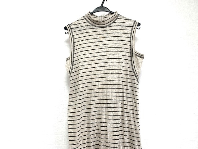 ヒロコビス Hiroko Bis ワンピース サイズ11 M レディース 美品 ベージュ 黒 ハイネック ボーダー 中古 0518の通販はau Pay マーケット ブランディア Au Pay マーケット店