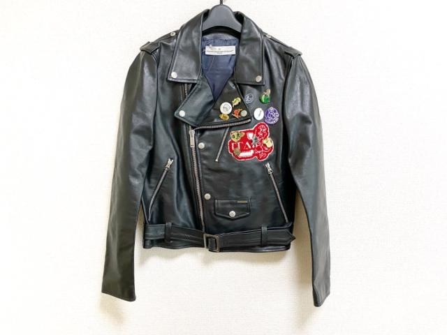ゴールデングース Golden Goose ライダースジャケット メンズ 美品 黒 レッド 白 ジップアップ レザー Deluxe Brand 中古 0614の通販はau Pay マーケット ブランディア Au Pay マーケット店