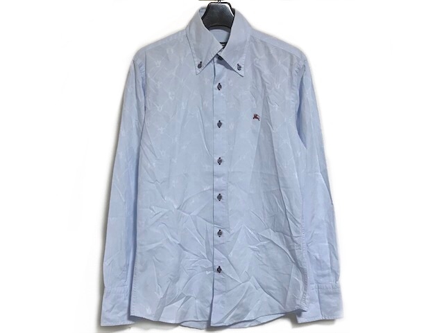 バーバリーブラックレーベル Burberry Black Label 長袖シャツ サイズ1 S メンズ ライトブルー ボルドー 中古 0606の通販はau Pay マーケット ブランディア Au Pay マーケット店