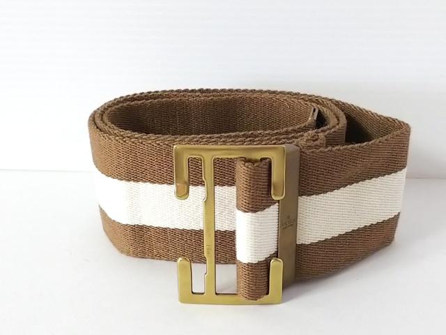 グッチ Gucci ベルト レディース ブラウン アイボリー ボーダー キャンバス 金属素材 中古 0627の通販はau Pay マーケット ブランディア Au Pay マーケット店