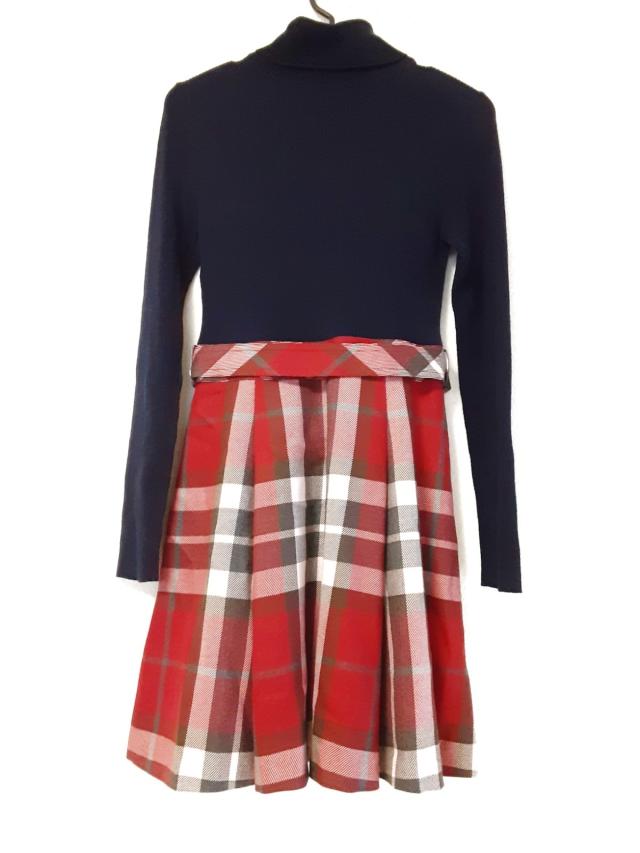 バーバリーブルーレーベル Burberry Blue Label ワンピース サイズ38 M レディース 美品 ネイビー レッド グレー 中古 06の通販はau Pay マーケット ブランディア Au Pay マーケット店
