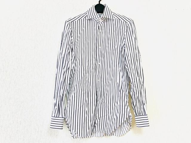 バルバ Barba 長袖シャツ メンズ 白 黒 ストライプ 中古 0623の通販はau Pay マーケット ブランディア Au Pay マーケット店