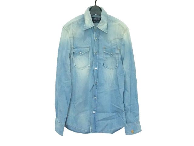 ハイドロゲン Hydrogen 長袖シャツ サイズs メンズ ブルー デニム ダメージ加工 中古 0619の通販はau Pay マーケット ブランディア Au Pay マーケット店