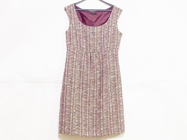 トッカ Tocca ワンピース サイズ0 Xs レディース ボルドー アイボリー マルチ ツイード 中古 0618の通販はau Pay マーケット ブランディア Au Pay マーケット店