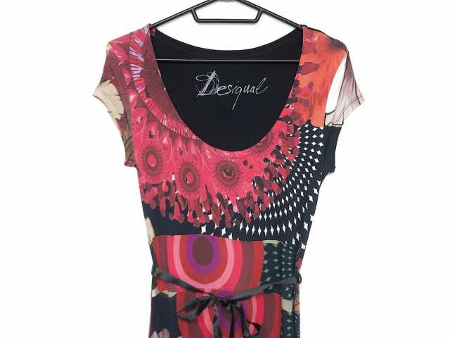 デシグアル Desigual ワンピース サイズm レディース 美品 レッド 黒 マルチ 中古 0616の通販はau Pay マーケット ブランディア Au Pay マーケット店