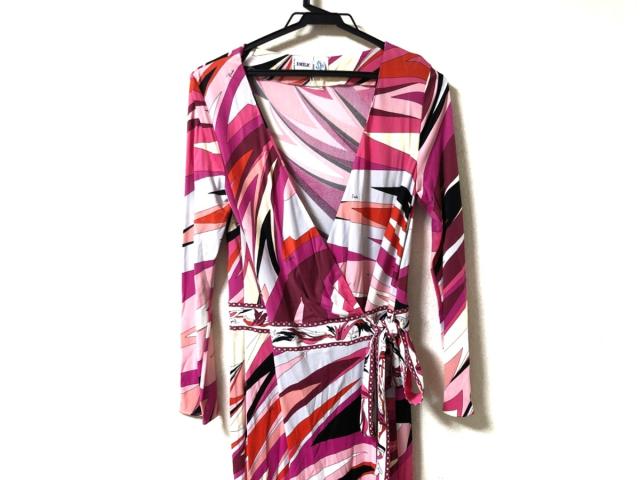 エミリオプッチ Emilio Pucci ワンピース サイズ44 L レディース 美品 ピンク 白 マルチ 中古 0624の通販はau Pay マーケット ブランディア Au Pay マーケット店