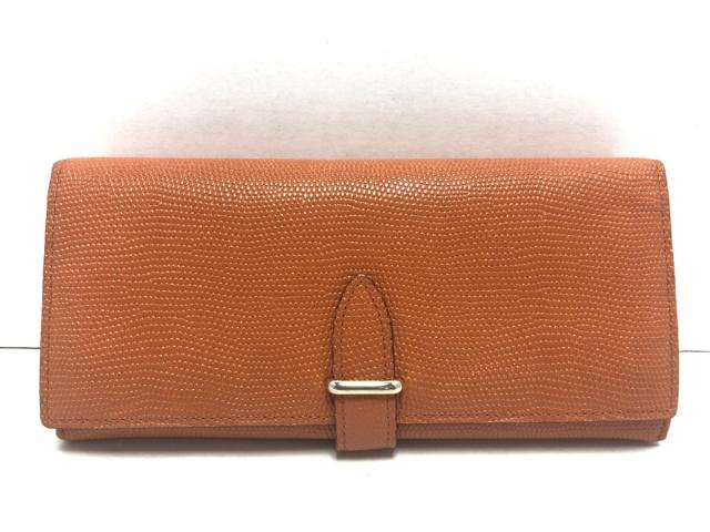 ガンゾエポイ Ganzo Epoi 長財布 レディース オレンジ 型押し加工 エナメル レザー 中古 20200609の通販はau Pay マーケット ブランディア Au Pay マーケット店