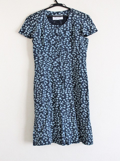 ジュンアシダ Jun Ashida ワンピース サイズ7 S レディース ダークネイビー ライトブルー 中古 0612の通販はau Pay マーケット ブランディア Au Pay マーケット店