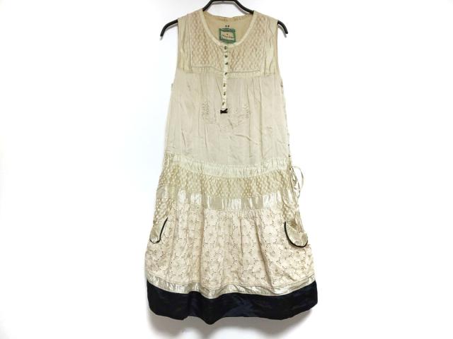 フランシュリッペ Franchelippee ワンピース サイズm レディース ベージュ 黒 レース リボン 中古 0707の通販はau Pay マーケット ブランディア Au Pay マーケット店