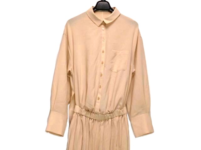 エミ Emmi ワンピース サイズ0 Xs レディース ピンクベージュ シャツワンピ プリーツ 中古 0623の通販はau Pay マーケット ブランディア Au Pay マーケット店