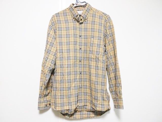 バーバリーズ Burberry S 長袖シャツ サイズs メンズ ベージュ マルチ チェック柄 中古 0616の通販はau Pay マーケット ブランディア Au Pay マーケット店