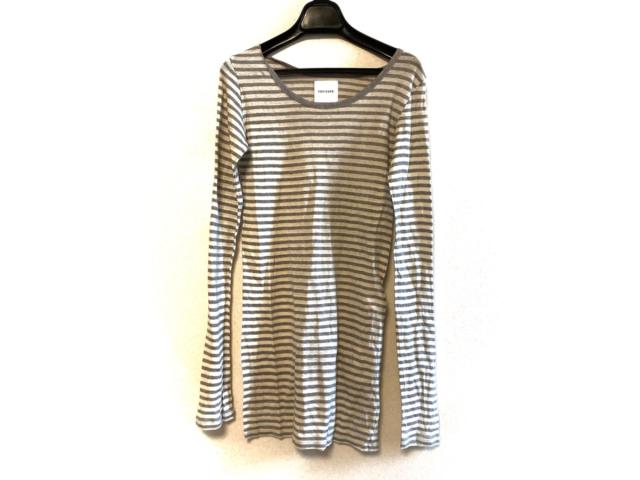 トゥジュー Toujours ワンピース レディース 美品 アイボリー ライトグレー ボーダー 中古 0616の通販はau Pay マーケット ブランディア Au Pay マーケット店