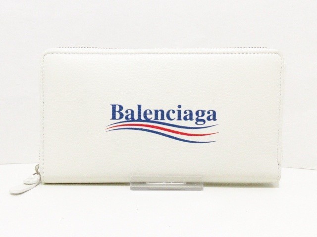 バレンシアガ Balenciaga 長財布 レディース エブリデイ 白 ネイビー レッド ラウンドファスナー レザー 中古 0622の通販はau Pay マーケット ブランディア Au Wowma 店