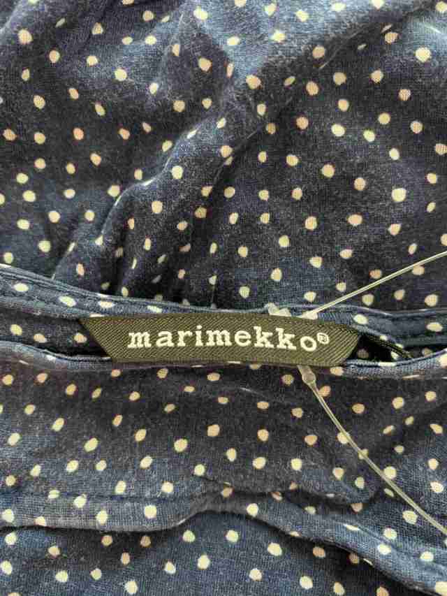 マリメッコ Marimekko ワンピース サイズxs レディース 美品 ネイビー 白 ドット柄 中古 0630の通販はau Pay マーケット ブランディア Au Pay マーケット店