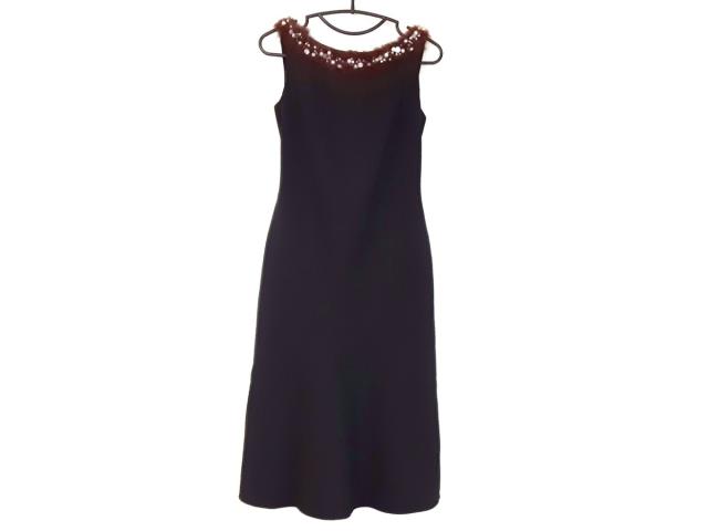 ブルマリン Blumarine ワンピース サイズ38 S レディース 黒 シルク ファー フェイクパール 中古 06の通販はau Pay マーケット ブランディア Au Pay マーケット店
