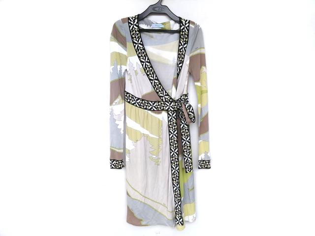 エミリオプッチ Emilio Pucci ワンピース サイズ38 S レディース 美品 イエロー 黒 マルチ 中古 0621の通販はau Pay マーケット ブランディア Au Pay マーケット店