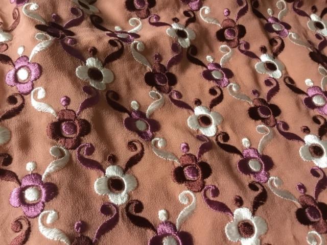 トッカ Tocca ワンピース サイズ4 S レディース 美品 ピンクベージュ パープル ダークブラウン フラワー 刺繍 中古 0625の通販はau Pay マーケット ブランディア Au Pay マーケット店