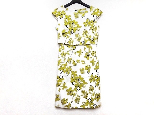 イントレンド マックスマーラアウトレット ワンピース サイズ42 L レディース 美品 アイボリー イエロー 黒 中古 0611の通販はau Pay マーケット ブランディア Au Pay マーケット店