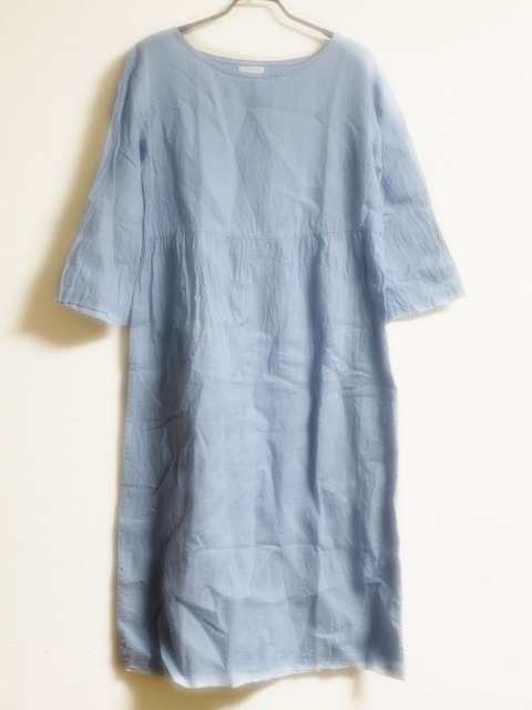 フォグリネンワーク Fog Linen Work Flw ワンピース レディース ライトブルー クルーネック 長袖 ロング 中古 0627の通販はau Pay マーケット ブランディア Au Pay マーケット店