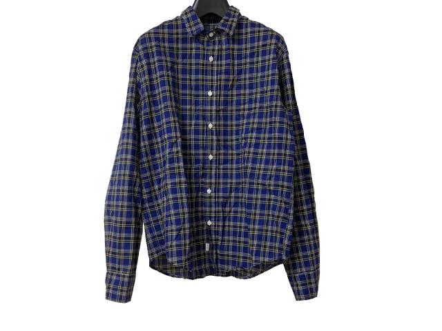 フランク アイリーン Frank Eileen 長袖シャツ サイズxxs Xs メンズ ネイビー イエロー ライトグレー チェック柄 中古 0623の通販はau Pay マーケット ブランディア Au Pay マーケット店