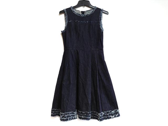 ランバンオンブルー Lanvin En Bleu ワンピース サイズ38 M レディース 美品 ダークネイビー デニム 中古 0711の通販はau Pay マーケット ブランディア Au Pay マーケット店