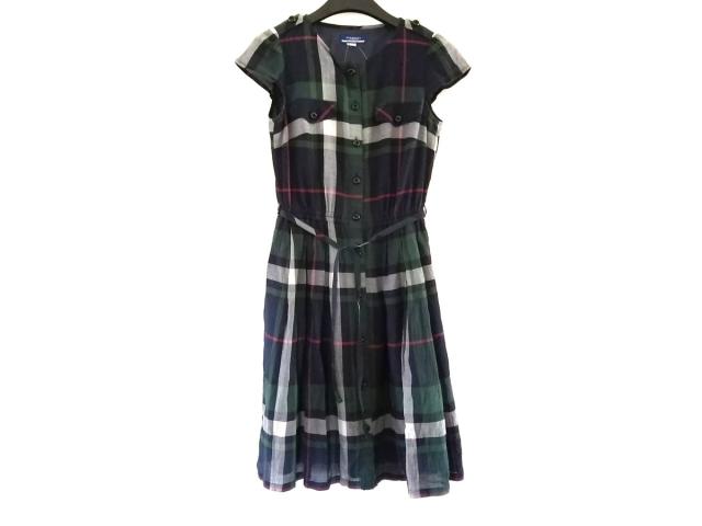 バーバリーブルーレーベル ワンピース サイズ36 S レディース 美品 ダークグリーン ダークネイビー レッド チェック柄 中古 0707の通販はau Pay マーケット ブランディア Au Pay マーケット店
