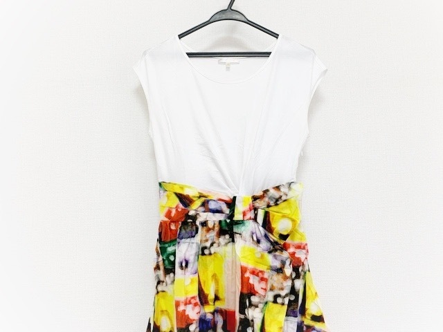 ポールカ Pauleka ワンピース サイズ36 S レディース 美品 アイボリー イエロー マルチ リボン 中古 0723の通販はau Pay マーケット ブランディア Au Pay マーケット店