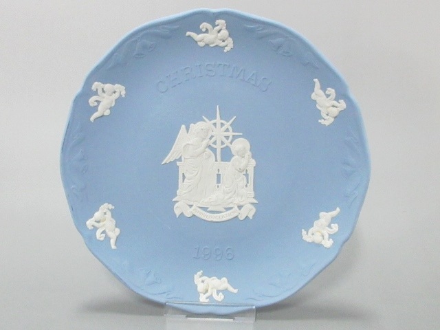 ウェッジウッド 小物 レディース 美品 ジャスパー ライトブルー 白 1996年 イヤープレート クリスマスプレート 陶器 中古 0707の通販はau Pay マーケット ブランディア Au Pay マーケット店