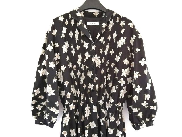 インゲボルグ Ingeborg ワンピース レディース 黒 アイボリー マルチ 開襟 七分袖 マキシ丈 肩パッド 花柄 中古 0710の通販はau Pay マーケット ブランディア Au Pay マーケット店