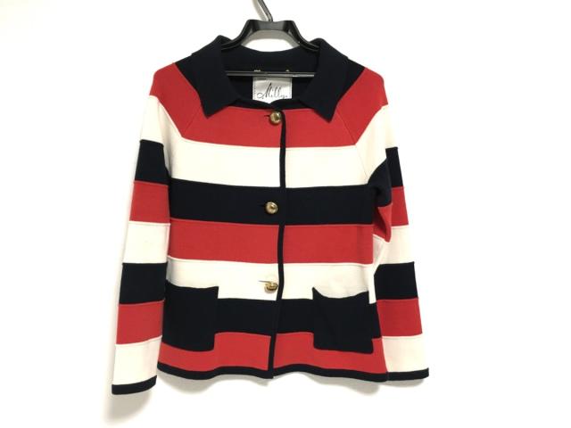 ミリー Milly ジャケット サイズs レディース ダークネイビー レッド 白 ニット シルク混 ボーダー 中古 0703の通販はau Pay マーケット ブランディア Au Pay マーケット店