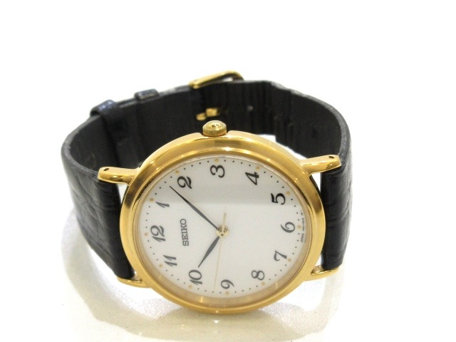 セイコー Seiko 腕時計 7n01 0bh0 メンズ 革ベルト 白 還元祭対象 中古 0717の通販はau Pay マーケット ブランディア Au Pay マーケット店