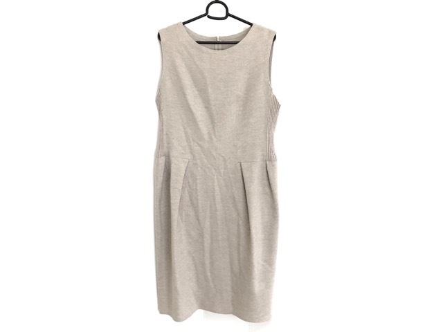ヒロコビス Hiroko Bis ワンピース サイズ13ab L レディース 美品 ベージュ 中古 0714の通販はau Pay マーケット ブランディア Au Pay マーケット店