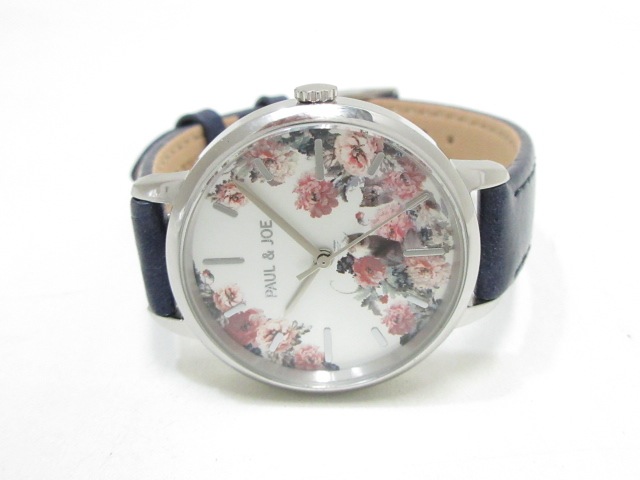 ポール ジョー Paul Joe 腕時計 美品 Pj 7027 レディース 花柄 シルバー ピンク 中古 0626の通販はau Pay マーケット ブランディア Au Pay マーケット店