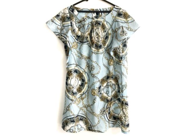 レリアン Leilian ワンピース サイズ9 M レディース ライトブルー ネイビー マルチ 中古 0707の通販はau Pay マーケット ブランディア Au Pay マーケット店