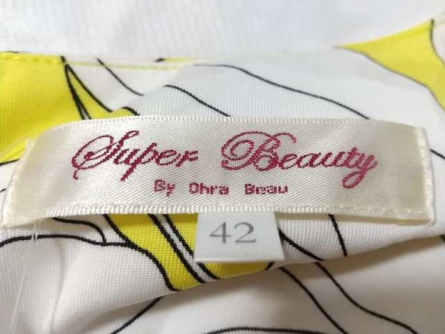 スーパービューティー Superbeauty ワンピース サイズ42 L レディース イエロー 白 マルチ 花柄 ビーズ By Ohra Beau 中古 0729の通販はau Pay マーケット ブランディア Au Pay マーケット店