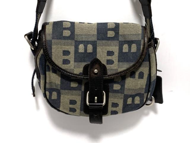 バリー Bally ショルダーバッグ レディース ネイビー アイボリー ダークブラウン キャンバス レザー 中古 0812の通販はau Pay マーケット ブランディア Au Pay マーケット店