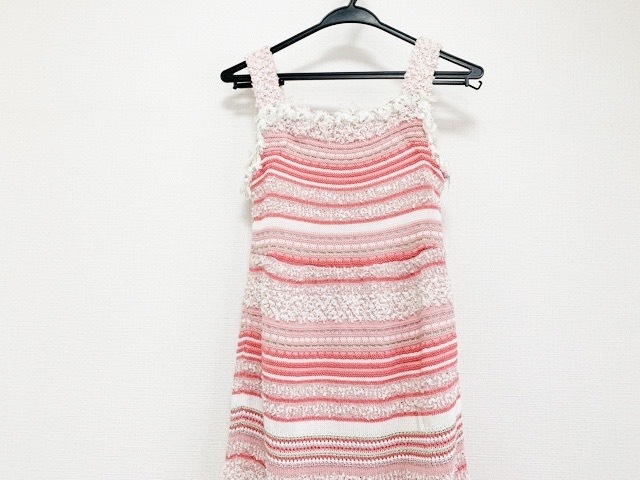 ルネ Rene ワンピース サイズ36 S レディース 美品 ピンク 白 ライトグリーン ニット ボーダー 中古 0630の通販はau Pay マーケット ブランディア Au Pay マーケット店