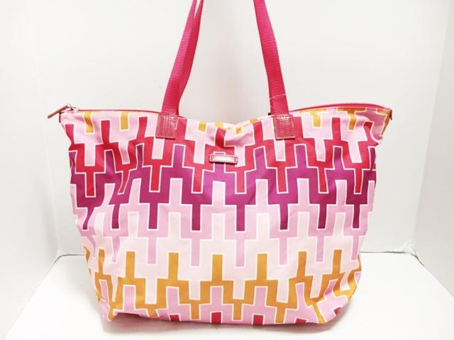 トゥミ TUMI ショルダーバッグ レディース ピンク×マルチ 折りたたみ可 ...