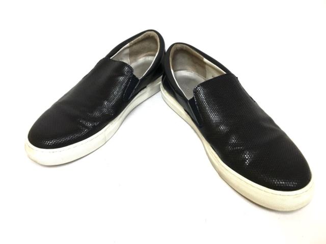 エンポリオアルマーニ Emporioarmani スリッポン メンズ 黒 レザー 中古 0719の通販はau Pay マーケット ブランディア Au Pay マーケット店