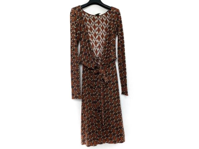 イッサロンドン Issa ワンピース レディース ブラウン 黒 ライトグリーン 中古 0710の通販はau Pay マーケット ブランディア Au Pay マーケット店