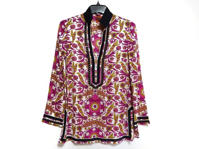 トリーバーチ Tory Burch ワンピース サイズ0 Xs レディース 白 ピンク マルチ 花柄 スパンコール 中古 0711の通販はau Pay マーケット ブランディア Au Pay マーケット店