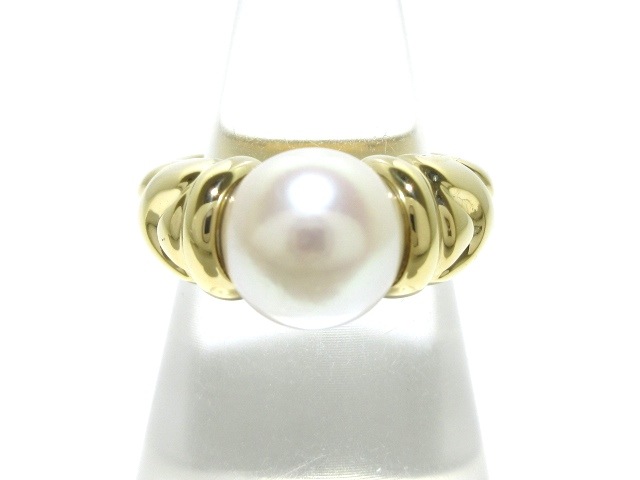 ブルガリ BVLGARI リング レディース 美品 パッソドッピオ K18YG 